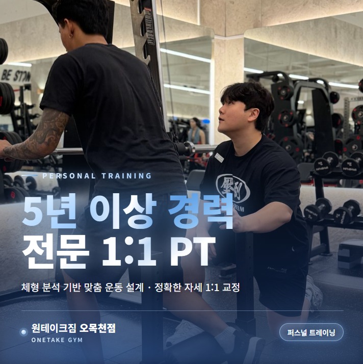 5년 이상 경력 전문 1:1 PT